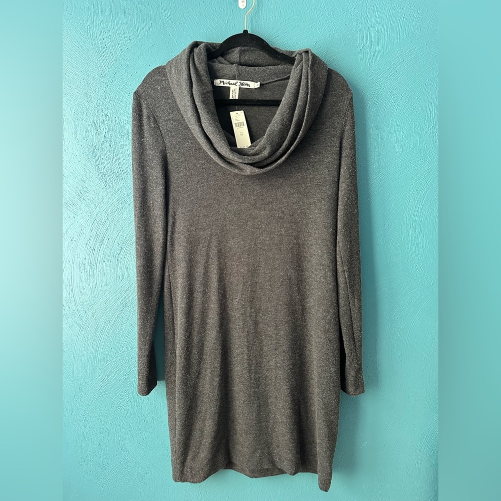 Anthropologie Michael Stars Cowl Neck Dress NWT Size XS